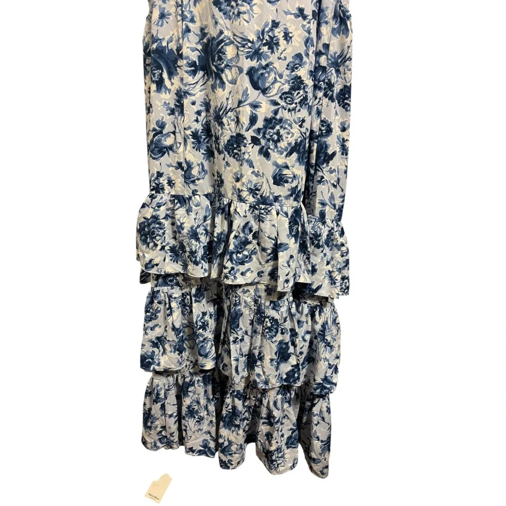 Abercrombie & Fitch Maxi Dress Floral Tiered Cottagecore Garden Peasant XXL NEW